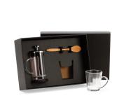 Kit para Café com Prensa Francesa e Caneca - 3 Pçs   Kit para Café com Prensa Francesa e Caneca - 3 Pçs