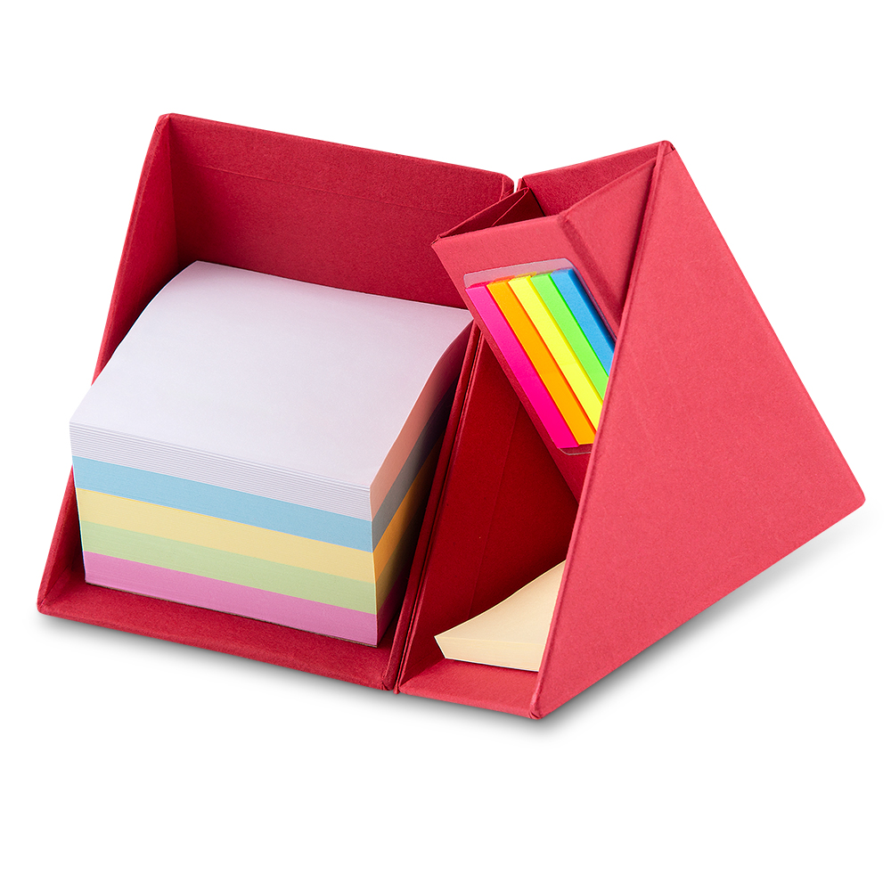 Mini Bloco de Notas em Formato de Cubo – Papelão Reciclado