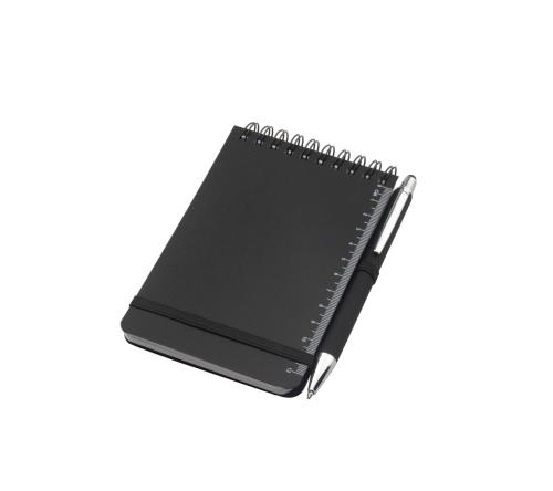 Bloco mini , capa em PP , 60 folhas pautadas. 14,7 x 9 cm
