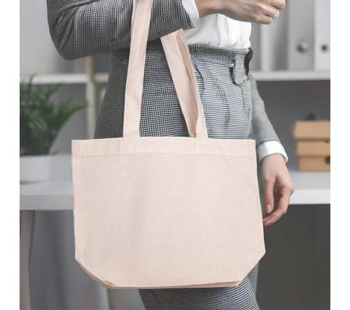 Sacola em Algodão personalizada - 120g/m² (23x32x10cm)