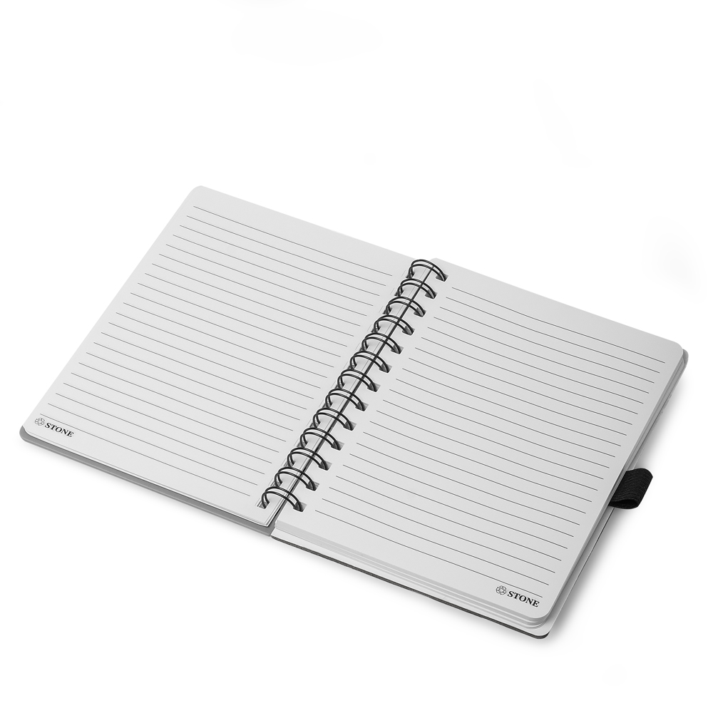 Kit Escritório Personalizado – Caderno e Caneta com Textura de Pedra