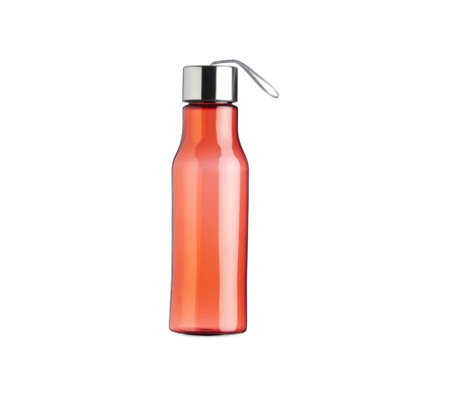 Garrafa squeeze Plástica C/ Tampa Metal 600ml