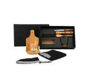   Kit Caipirinha em Bambu com Avental e Bandana 8 Pçs