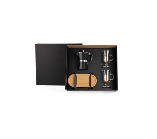 Kit para Café com Cafeteira Italiana 4 Pçs