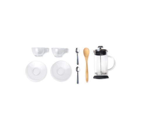 Kit para Café com Prensa Francesa - 8 Pçs
