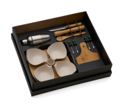   Kit para Caipirinha com Petisqueira em Bambu - 15 Pçs