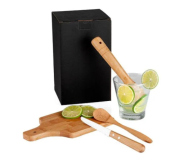   Kit para Caipirinha em Bambu - 0,35 L - 5 Pçs