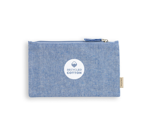 Necessaire 70% algodão reciclado e 30% poliéster reciclado (140 g/m²) 225 x 120 mm