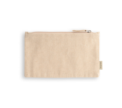 Necessaire 70% algodão reciclado e 30% poliéster reciclado (140 g/m²) 225 x 120 mm