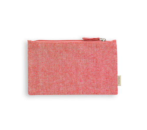 Necessaire 70% algodão reciclado e 30% poliéster reciclado (140 g/m²) 225 x 120 mm