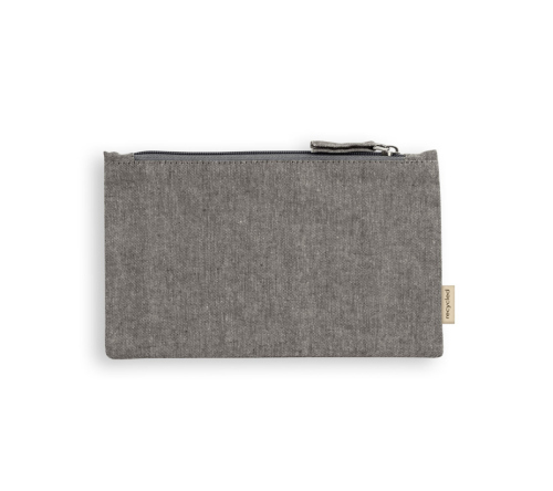 Necessaire 70% algodão reciclado e 30% poliéster reciclado (140 g/m²) 225 x 120 mm