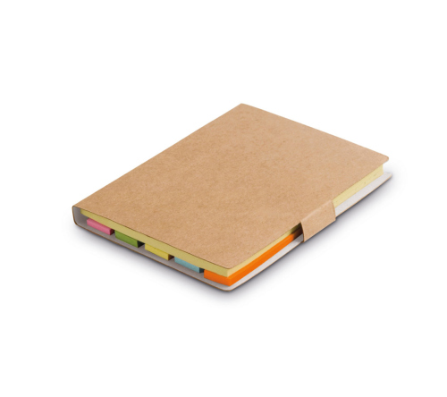 Bloco de anotações com 7 post it adesivados com 25 folhas cada