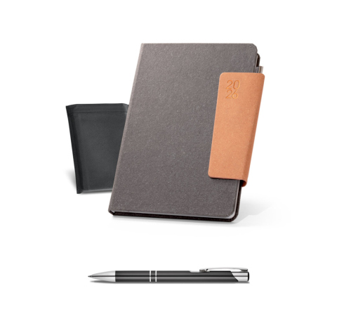 Agenda B5 em pele reciclada