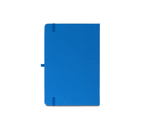 Bloco moleskine A5 de capa dura em poliéster 100% reciclado (100% rPET) 80 folhas pautadas  143 x 211 mm