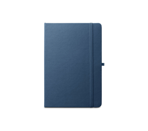Bloco moleskine A5 de capa dura em poliéster 100% reciclado (100% rPET) 80 folhas pautadas  143 x 211 mm