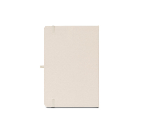 Bloco moleskine A5 de capa dura em poliéster 100% reciclado (100% rPET) 80 folhas pautadas  143 x 211 mm