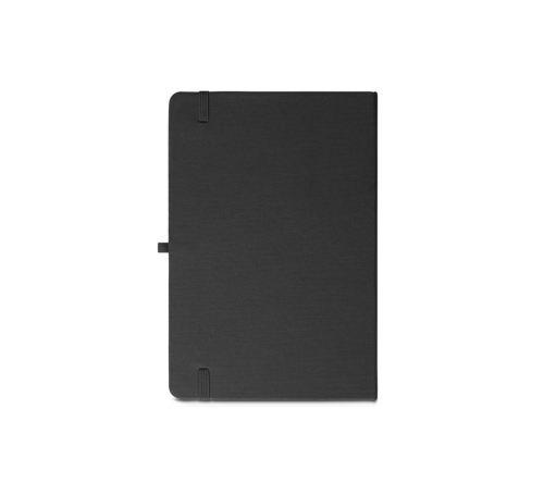 Bloco moleskine A5 de capa dura em poliéster 100% reciclado (100% rPET) 80 folhas pautadas  143 x 211 mm