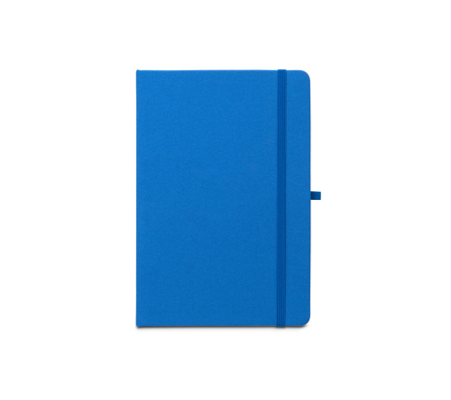Bloco moleskine A5 de capa dura em poliéster 100% reciclado (100% rPET) 80 folhas pautadas  143 x 211 mm