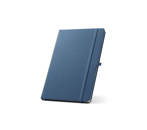 Bloco moleskine A5 de capa dura em poliéster 100% reciclado (100% rPET) 80 folhas pautadas  143 x 211 mm