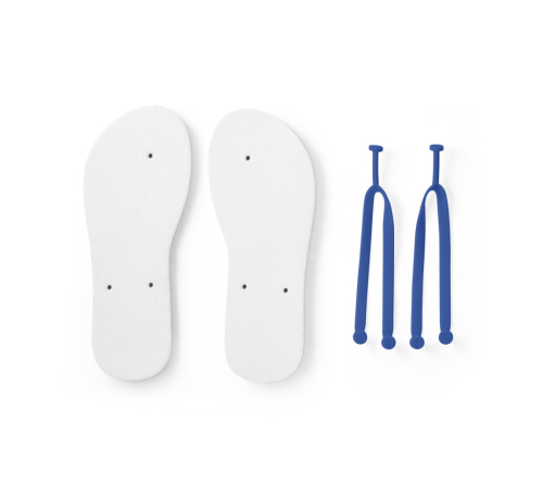 Chinelo personalizado com sola em EVA e tira em PVC
