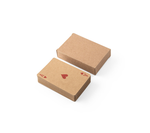 Baralho Personalizado com 54 cartas clássicas em papel kraft