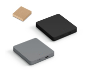 Tecnologia Power bank personalizado Bateria portátil em plástico ABS 100% reciclado com acabamento em mate 5'000 mAh