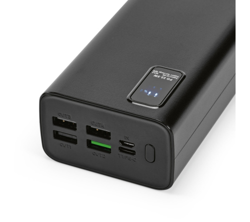  Bateria portátil power bank em ABS 100% reciclado 30'000 mAh