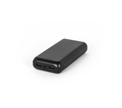 Bateria portátil em ABS 100% reciclado e capacidade de 20'000 mAh