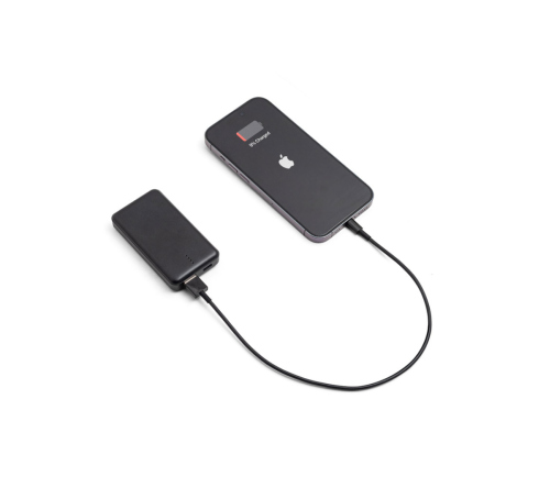 Bateria portátil em ABS 100% reciclado e capacidade de 4'000 mAh