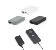   Bateria portátil em ABS 100% reciclado e capacidade de 4'000 mAh