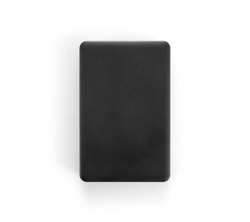 Bateria portátil em ABS 100% reciclado, com cabo integrado e capacidade de 10'000 mAh