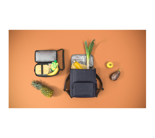 Mochila Cooler com isolamento térmico em Nylon 2Tone com interior forrado em PEVA