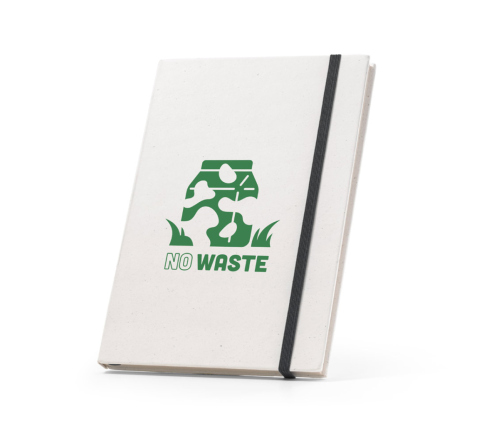 Bloco A5 produzido através de pacotes de leite reciclados 145 x 210 mm