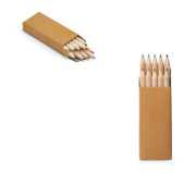   Caixa com 10 mini lápis de cor - Personalizado