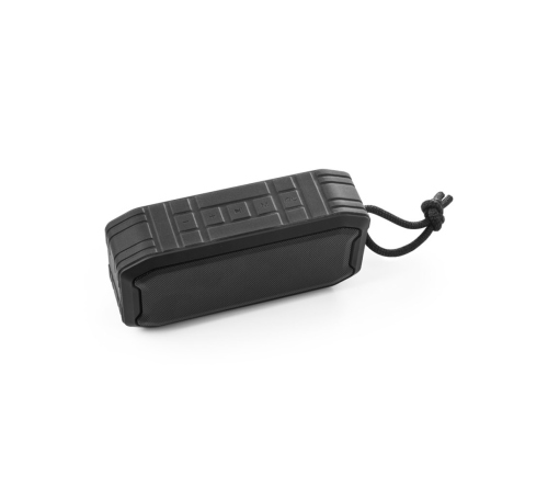 Caixa de som portátil com microfone, em plástico ABS 100% reciclado, à prova de água com IPX7 1200 mAh