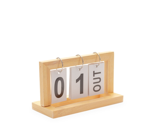 Calendário permanente de Mesa em Madeira