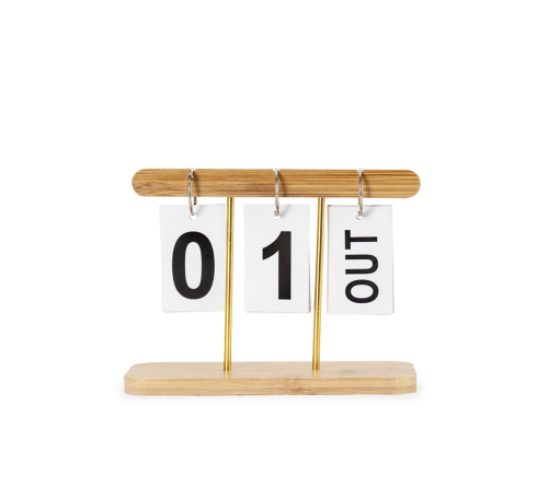 Calendário Permanente em Bambu