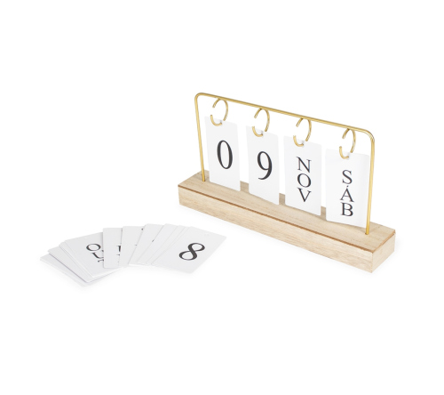 Calendário Permanente em Mdf com Alça de Ferro