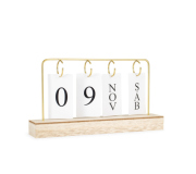 Papelaria Calendário personalizado Calendário Permanente em Mdf com Alça de Ferro