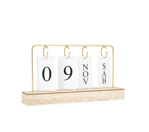 Calendário Permanente em Mdf com Alça de Ferro