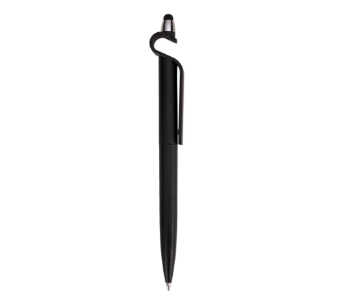 Caneta Plastica com Suporte para celular e ponta Touch