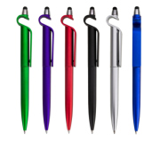   Caneta Plastica com Suporte para celular e ponta Touch