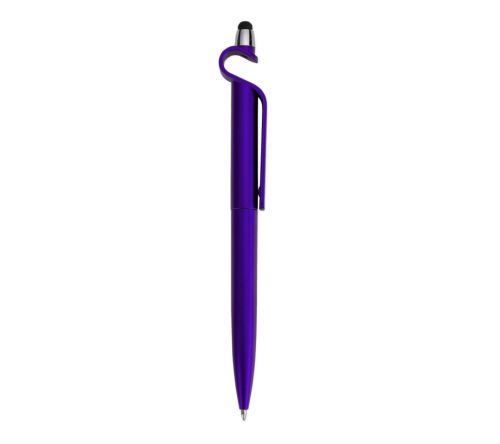 Caneta Plastica com Suporte para celular e ponta Touch