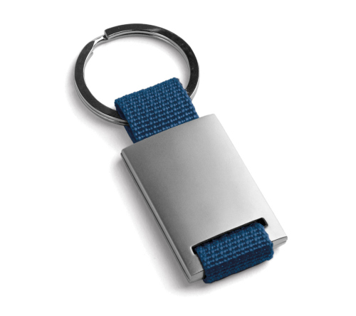 Chaveiro executivo em metal e em webbing