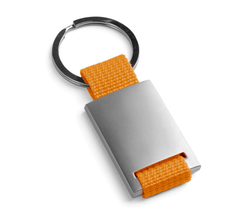Chaveiro executivo em metal e em webbing