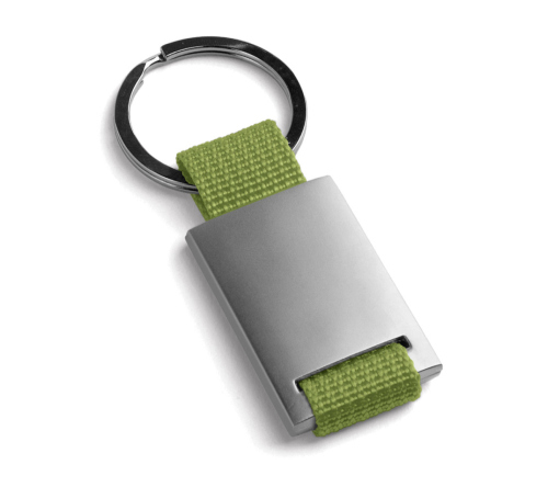 Chaveiro executivo em metal e em webbing