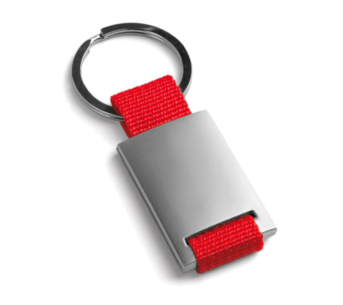 Chaveiro executivo em metal e em webbing