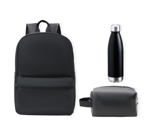 Kit Mochila, Necessaire e Garrafa - 3 Pçs