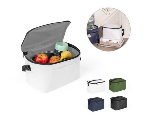 Bolsa térmica em poliéster reciclado 600D com interior forrado em PEVA - 7 Litros