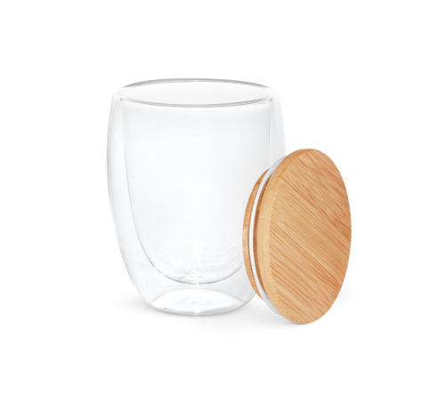 Copo térmico em vidro borossilicato 350 mL